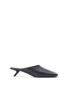 Черные мюли на низком каблуке Balenciaga