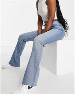Выбеленные расклешенные джинсы с завышенной талией в стиле 70 х Asos design
