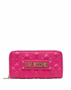 Стеганый кошелек с логотипом Love moschino