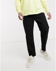 Черные суженные книзу джинсы Asos design