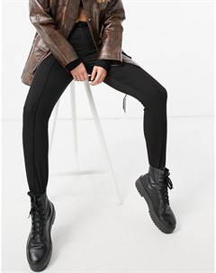Выбеленные черные джинсы узкого кроя со штрипками Asos design