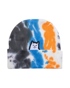 Шапка Lord Nermal Beanie Grey Blue Orange Tie Dye 2022 Ripndip