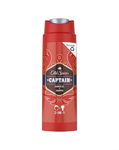 Гель для душа и шампунь Captain 2 в 1 300 мл Old spice