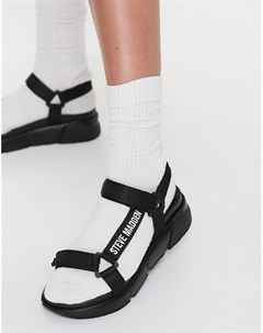 Черные сандалии в спортивном стиле с логотипом Hessel Steve madden