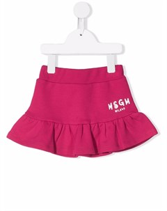 Юбка мини с логотипом Msgm kids