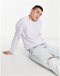 Фиолетовый свитшот в рубчик Asos design