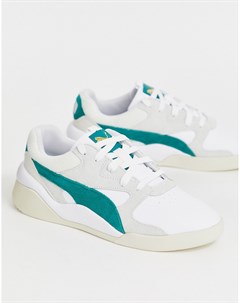 Белые зеленые кроссовки Aeon Heritage Puma