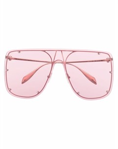 Очки в массивной оправе Alexander mcqueen eyewear