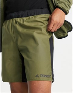 Шорты для походов цвета хаки Adidas Terrex Adidas performance