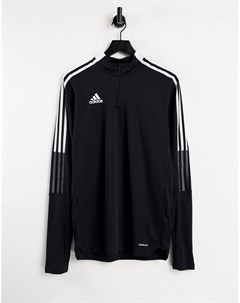 Черный лонгслив с короткой молнией adidas Football Tiro 21 Adidas performance