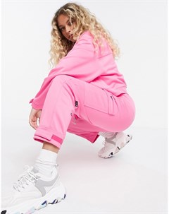 Розовые джоггеры с карманами карго и логотипом галочкой Nike