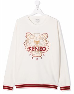 Толстовка с вышивкой Tiger Head Kenzo kids