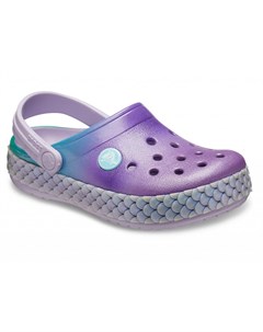 Сабо для девочек Preschool Crocband Mermaid Metallic Clog Lavender Crocs