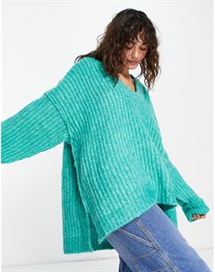 Зеленый oversized джемпер Blue Bell Free people