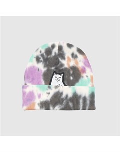 Шапка Lord Nermal Beanie Black Pink Tie Dye 2022 Ripndip