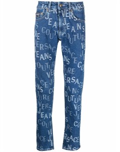 Джинсы скинни с логотипом Versace jeans couture