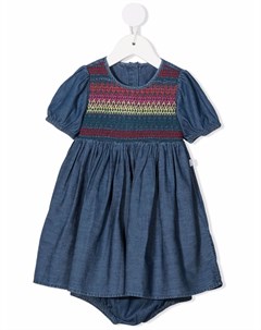 Джинсовое платье с вышивкой Stella mccartney kids