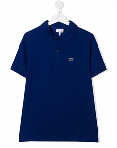 Рубашка поло с короткими рукавами и нашивкой логотипом Lacoste kids