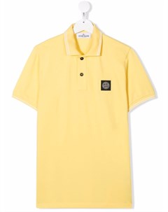 Рубашка поло с нашивкой логотипом Stone island junior