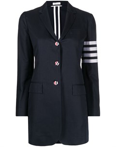 Однобортный блейзер с полосками 4 Bar Thom browne