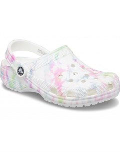 Сабо Classic Bleach Dye Clog White Multi Crocs