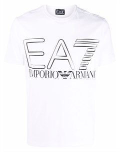 Футболка с логотипом Ea7 emporio armani