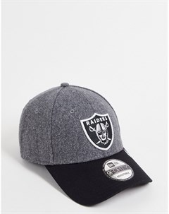 Серая кепка из мельтона 9FORTY Las Vegas Raiders New era