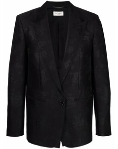 Однобортный жаккардовый пиджак Saint laurent