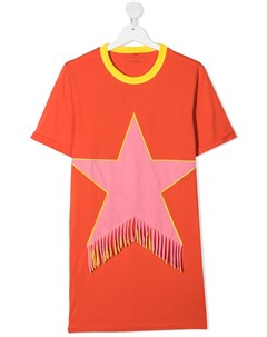 Платье футболка с бахромой Stella mccartney kids