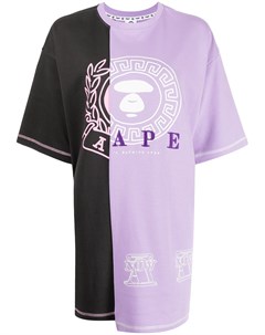 Платье футболка с логотипом Aape by a bathing ape