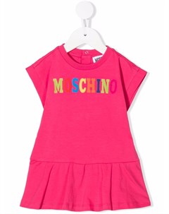 Платье футболка с логотипом Moschino kids