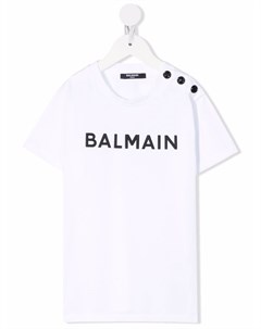 Футболка с логотипом Balmain kids