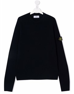 Джемпер с нашивкой логотипом Stone island junior