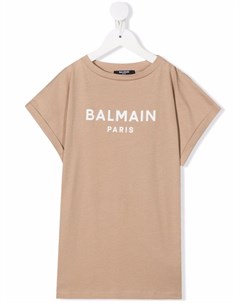 Футболка с логотипом Balmain kids