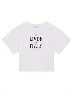 Футболка Made in Italy с логотипом Dolce & gabbana kids