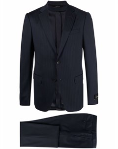 Костюм в полоску с однобортным пиджаком Z zegna