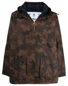 Куртка с капюшоном и камуфляжным принтом Barbour