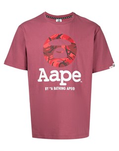 Футболка с логотипом Aape by a bathing ape