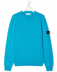 Джемпер с нашивкой логотипом Stone island junior