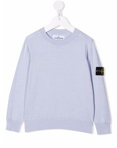 Толстовка с нашивкой логотипом Stone island junior