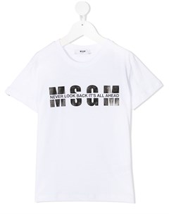 Футболка с логотипом Msgm kids