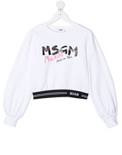 Толстовка с логотипом Msgm kids