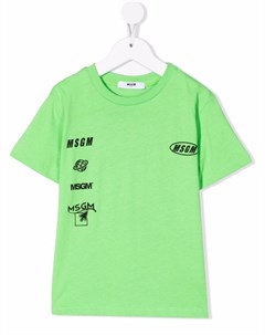 Футболка с логотипом Msgm kids