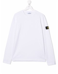 Толстовка с нашивкой логотипом Stone island junior