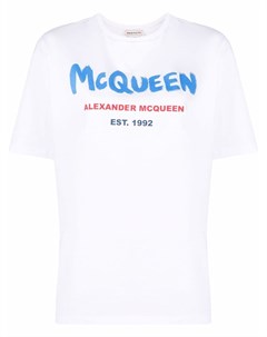 Футболка с логотипом Alexander mcqueen