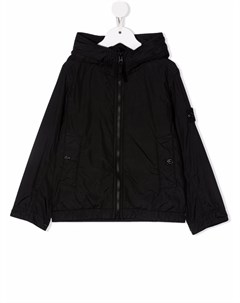 Куртка с нашивкой логотипом Stone island junior