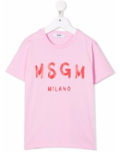 Футболка с логотипом Msgm kids