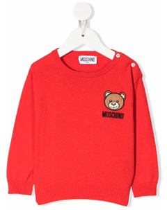 Джемпер с вышитым логотипом Moschino kids