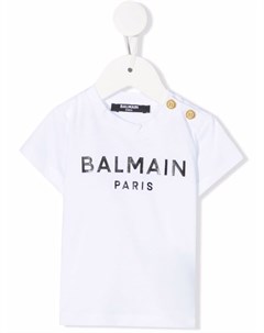 Футболка с логотипом Balmain kids