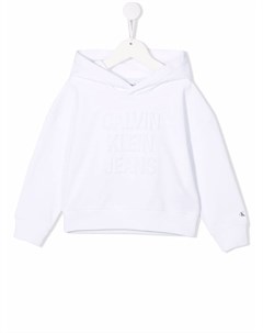 Худи с тисненым логотипом Calvin klein kids